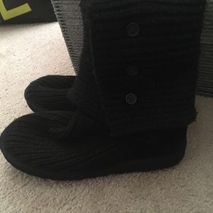 Ugg Cardy Boot-  Black